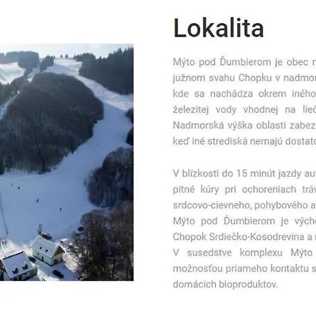Myto Chopok, Tereza, Free Parking, Wifi Myto pod Dumbierom